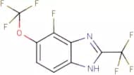 4-Fluoro-5-(trifluoromethoxy)-2-(trifluoromethyl)-1H-benzimidazole