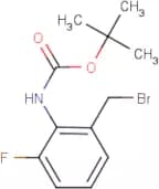 2-Amino-3-fluorobenzyl bromide, N-BOC protected
