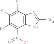 6-Bromo-4,5-difluoro-2-methyl-7-nitro-1H-benzimidazole