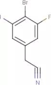 4-Bromo-3-fluoro-5-iodophenylacetonitrile