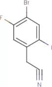 4-Bromo-5-fluoro-2-iodophenylacetonitrile