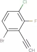 6-Bromo-3-chloro-2-fluorophenylacetylene