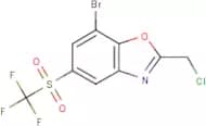 7-Bromo-2-(chloromethyl)-5-((trifluoromethyl)sulfonyl)benzoxazole