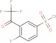 4-Fluoro-3-(trifluoroacetyl)benzenesulphonyl chloride