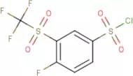 4-Fluoro-3-[(trifluoromethyl)sulphonyl]benzenesulphonyl chloride