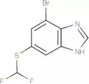 4-Bromo-6-[(difluoromethyl)thio]-1H-benzimidazole