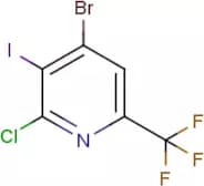 4-Bromo-2-chloro-3-iodo-6-(trifluoromethyl)pyridine