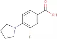 3-Fluoro-4-pyrrolidinobenzoic acid