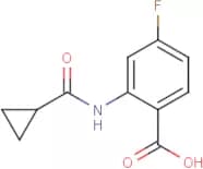 2-[(Cyclopropylcarbonyl)amino]-4-fluorobenzoic acid