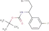 1-(Boc-amino)-3-bromo-1-(3-fluorophenyl)propane