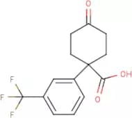 4-Oxo-1-[3-(trifluoromethyl)phenyl]cyclohexanecarboxylic acid