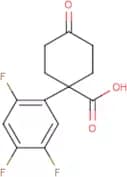 4-Oxo-1-(2,4,5-trifluorophenyl)cyclohexanecarboxylic acid