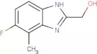 5-Fluoro-2-(hydroxymethyl)-4-methylbenzimidazole