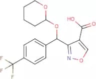 3-[[(2-Tetrahydropyranyl)oxy][4-(trifluoromethyl)phenyl]methyl]isoxazole-4-carboxylic acid