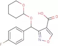 3-[(4-Fluorophenyl)[(2-tetrahydropyranyl)oxy]methyl]isoxazole-4-carboxylic acid