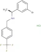 (1S)-1-(3-Bromophenyl)-N-[[4-(trifluoromethyl)phenyl]methyl]ethanamine hydrochloride
