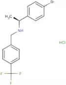 (1S)-1-(4-Bromophenyl)-N-[[4-(trifluoromethyl)phenyl]methyl]ethanamine hydrochloride