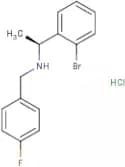 (1S)-1-(2-Bromophenyl)-N-[(4-fluorophenyl)methyl]ethanamine hydrochloride