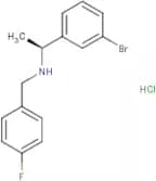 (1S)-1-(3-Bromophenyl)-N-[(4-fluorophenyl)methyl]ethanamine hydrochloride