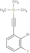 2-Bromo-3-fluorophenylacetylene, TMS protected