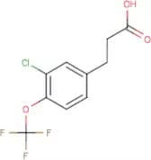 3-[3-Chloro-4-(trifluoromethoxy)phenyl]propanoic acid