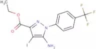Ethyl 5-amino-4-iodo-1-[4-(trifluoromethyl)phenyl]pyrazole-3-carboxylate