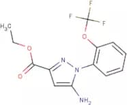 Ethyl 5-amino-1-[2-(trifluoromethoxy)phenyl]pyrazole-3-carboxylate
