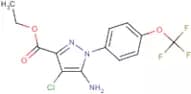 Ethyl 5-amino-4-chloro-1-[4-(trifluoromethoxy)phenyl]pyrazole-3-carboxylate