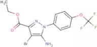 Ethyl 5-amino-4-bromo-1-[4-(trifluoromethoxy)phenyl]pyrazole-3-carboxylate