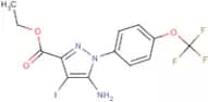 Ethyl 5-amino-4-iodo-1-[4-(trifluoromethoxy)phenyl]pyrazole-3-carboxylate