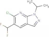 6-Chloro-5-(difluoromethyl)-1-isopropyl-pyrazolo[3,4-b]pyridine