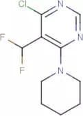 4-Chloro-5-(difluoromethyl)-6-(1-piperidyl)pyrimidine