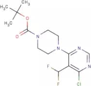 tert-Butyl 4-[6-chloro-5-(difluoromethyl)pyrimidin-4-yl]piperazine-1-carboxylate