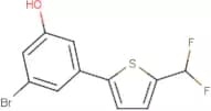 3-Bromo-5-[5-(difluoromethyl)-2-thienyl]phenol
