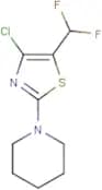 4-Chloro-5-(difluoromethyl)-2-(1-piperidyl)thiazole