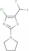 4-Chloro-5-(difluoromethyl)-2-pyrrolidin-1-yl-thiazole