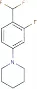 1-[4-(Difluoromethyl)-3-fluoro-phenyl]piperidine