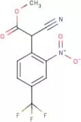 Methyl 2-cyano-2-[2-nitro-4-(trifluoromethyl)phenyl]acetate