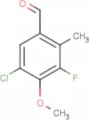 5-Chloro-3-fluoro-4-methoxy-2-methylbenzaldehyde