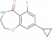 8-Cyclopropyl-6-fluoro-3,4-dihydro-2H-1,4-benzoxazepin-5-one