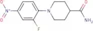 1-(2-Fluoro-4-nitrophenyl)piperidine-4-carboxamide