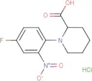 1-(4-Fluoro-2-nitrophenyl)piperidine-2-carboxylic acid hydrochloride
