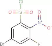 5-Bromo-3-fluoro-2-nitrobenzenesulphonyl chloride