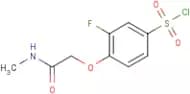 3-Fluoro-4-(methylcarbamoylmethoxy)benzenesulphonyl chloride