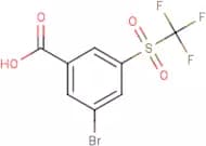 3-Bromo-5-[(trifluoromethyl)sulphonyl]benzoic acid