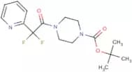4-[Difluoro(pyridin-2-yl)acetyl]piperazine, N1-BOC protected