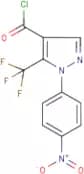 1-(4-Nitrophenyl)-5-(trifluoromethyl)pyrazole-4-carbonyl chloride