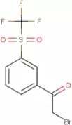 3-[(Trifluoromethyl)sulfonyl]phenacyl bromide