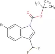 6-Bromo-3-(difluoromethyl)-1H-indole, N-BOC protected