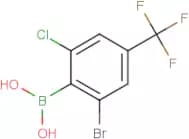 2-Bromo-6-chloro-4-(trifluoromethyl)benzeneboronic acid